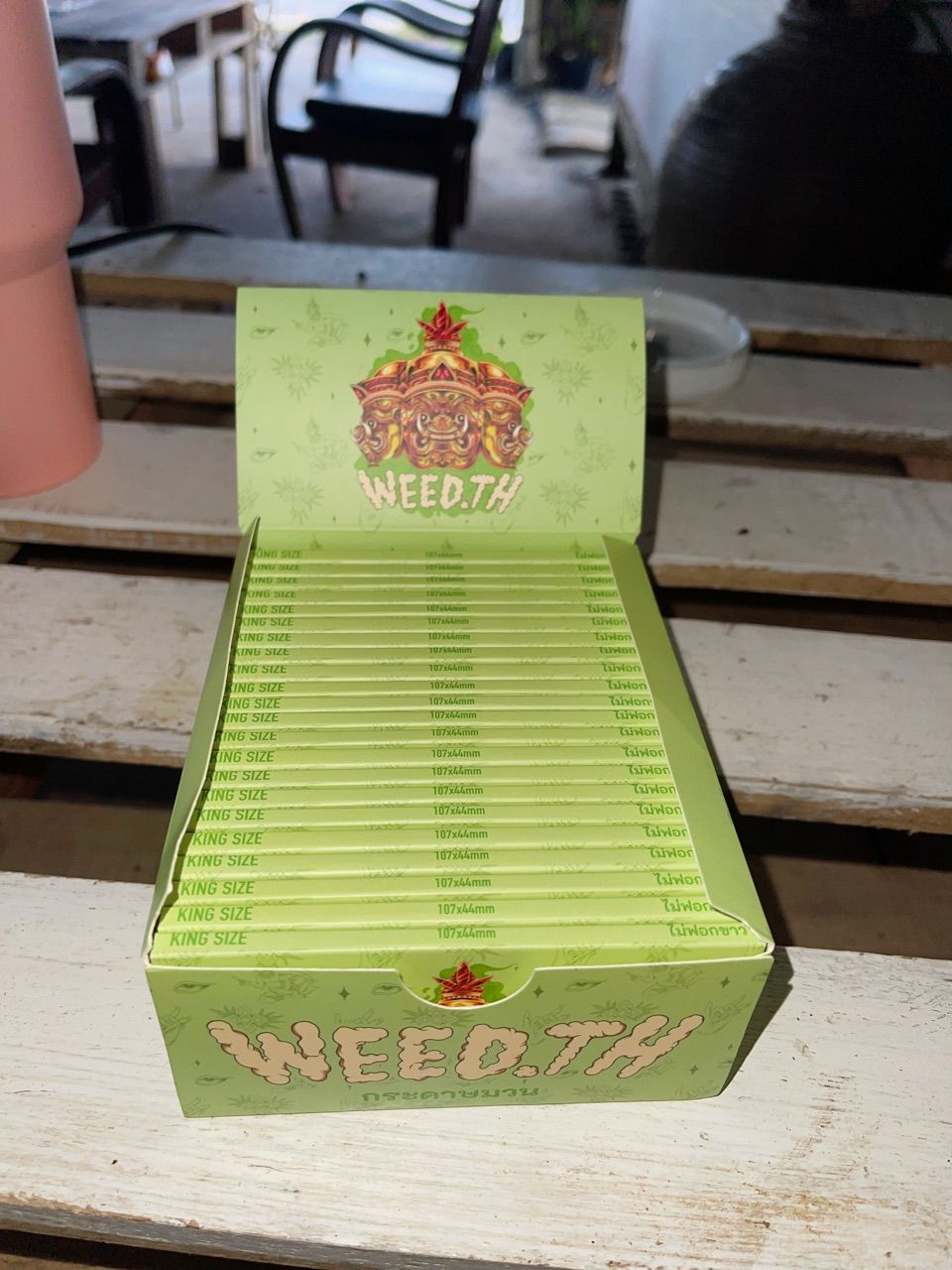 Full Box of 22x Rolling Paper & Tips - Rolling Papers - 110mm King Size - weedth / weed.th