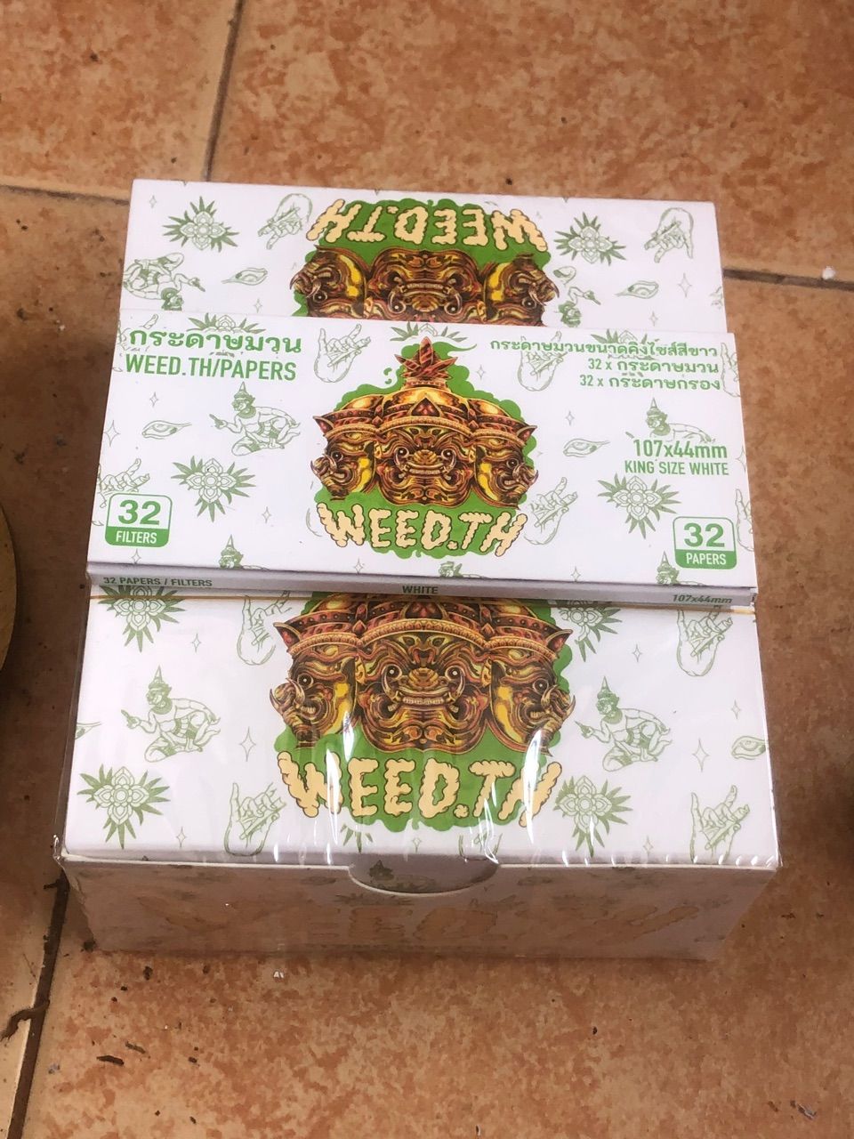 Full Box of 22x Rolling Paper & Tips - Rolling Papers - 110mm King Size - weedth / weed.th